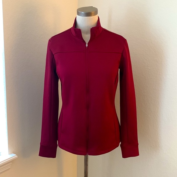 Lady Hagen Jackets & Coats Lady Hagen Burgundy Golf Jacket Nwot